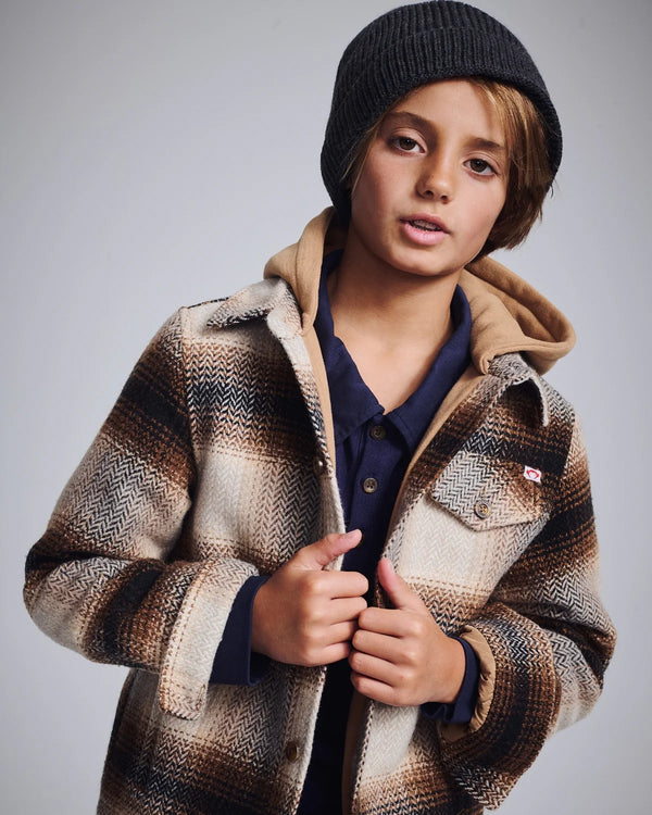 Lumber Plaid Glen Flannel Hoodie