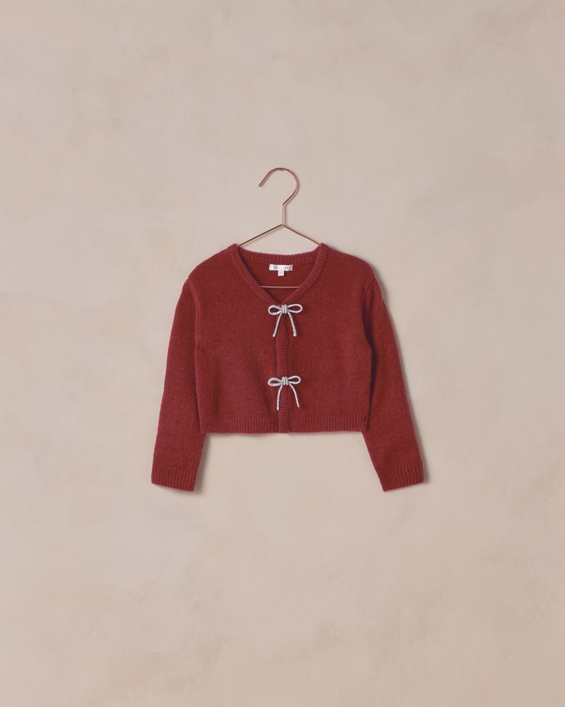 BOW CARDIGAN | RUBY