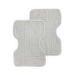 Cotton Muslin Burp Cloth 2 Pack - Grey Stripe