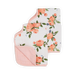 Cotton Muslin Burp Cloth 2 Pack - Watercolor Roses 2