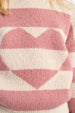 Pink Heart GIRLS KNITTED SWEATER