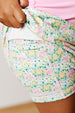 FANCY FLORAL TENNIS SKIRT
