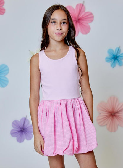 2-Tone Pink Bubble dress