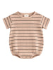 Tan/Black Stripe / Ribbed T-Shirt Bubble