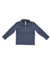 BOYS 3/4 FLEECE ZIP SWEATSHIRT - NIGHTFALL BLUE