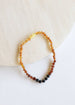 Raw Ombre Baltic Amber + Lava || Necklace