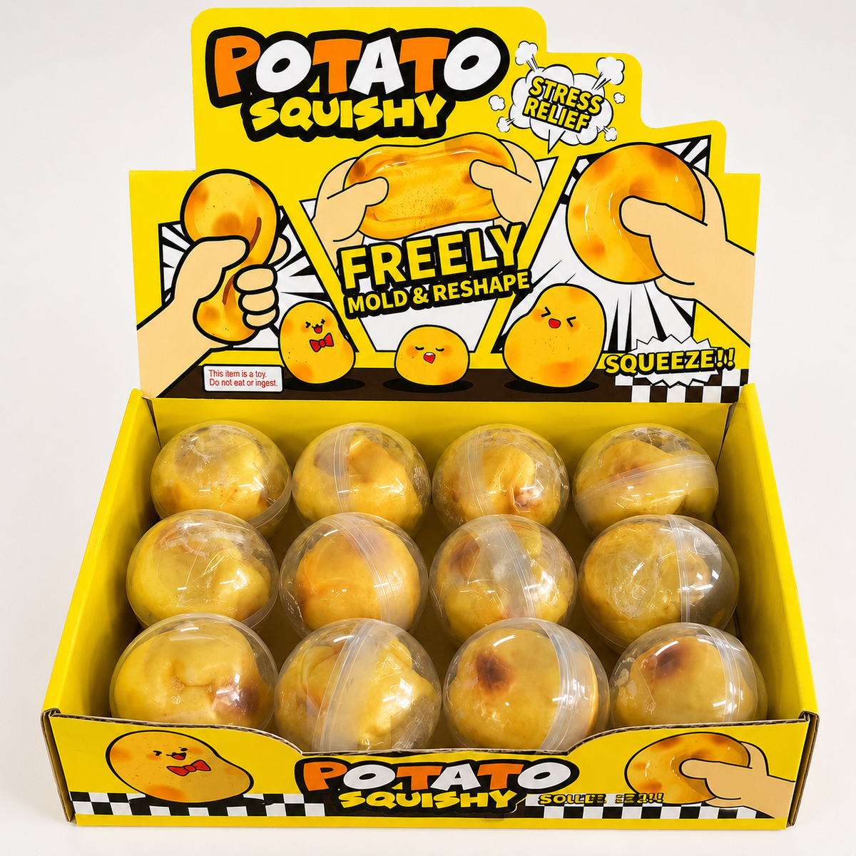Mashed Potato Stress Relief Ball (WEB)