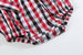 Red and Black Gingham Ruffle Bow Romper