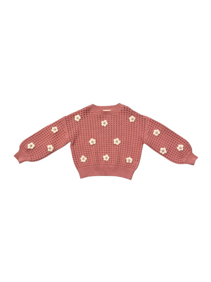 Avery & Alexander Open Weave Long Sleeve Sweater