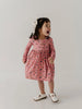 Long Sleeve Henley Dress - Cluster Garden Floral