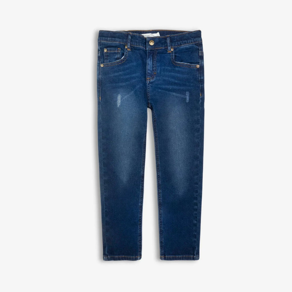 SLIM LEG DENIM MEDIUM WASH