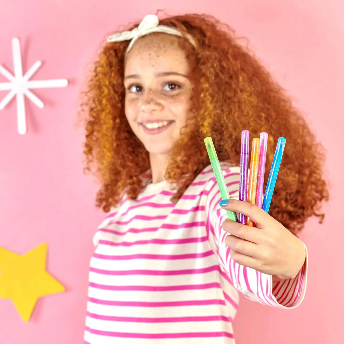 Switch-Eroo Sparkle Glittery Color Changing Markers- 12 Pc