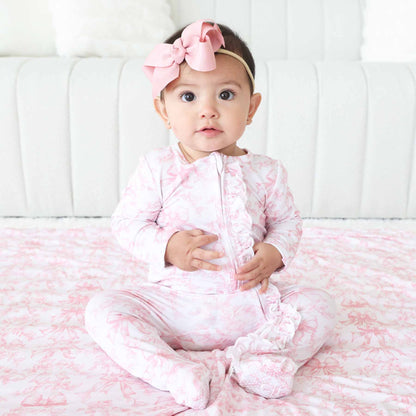 Fancy Frills Ruffle Zipper Footie