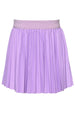 Pleated Faux Leather Skirt - Purple