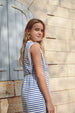 Girls Striped Knitted Dress