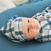 Paxton's Plaid Newborn Baby Knot Gown & Hat Set