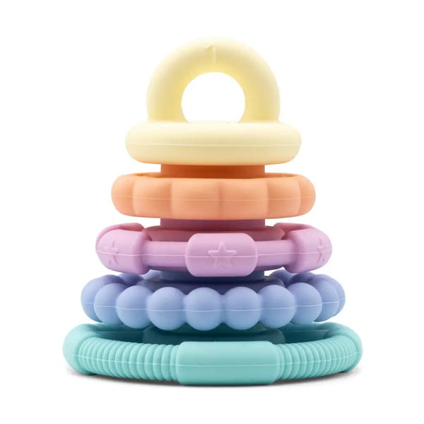 Rainbow Stacker Teether & Toy - Pastel