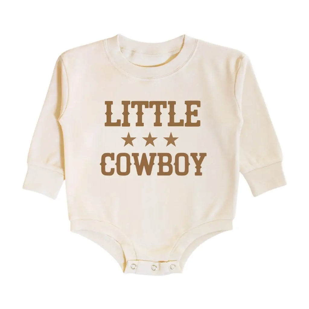 Little Cowboy Long Sleeve Romper - Baby Clothes - Western