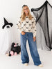 Bat Trellis Halloween Women's Sweater - Mommy and Me