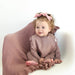 Kate Mauve Ruffle Snap Bib Bamboo Keepsake Baby Accessories