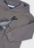 Boy Printed Sweatshirt - Grey Dino