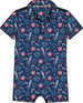 Baby Boys Red White & Boom Fireworks Performance Polo Romper