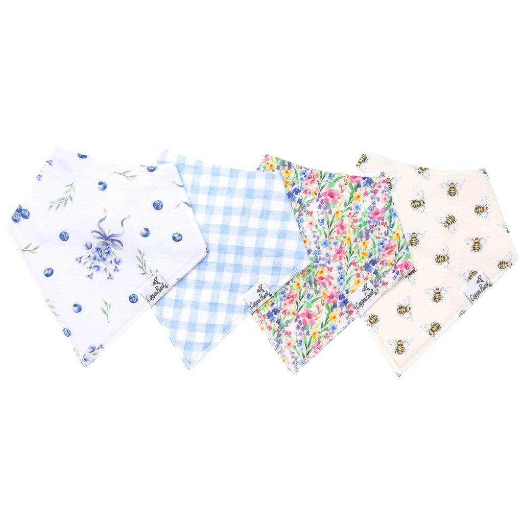 Copper Pearl Bandana Bib 4-Pack / Catherine