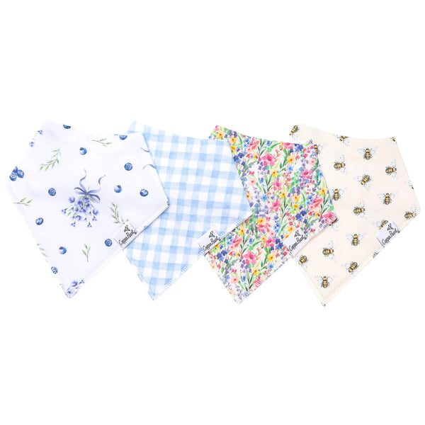 Copper Pearl Bandana Bib 4-Pack / Catherine