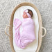 Lana Pink Ribbed SWADDLE Bamboo