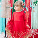 Red Sequin Dress - Long Sleeve Tutu Dress - Dress Up