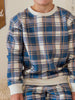 Navy Plaid Sweatshirt - Boys Clothing