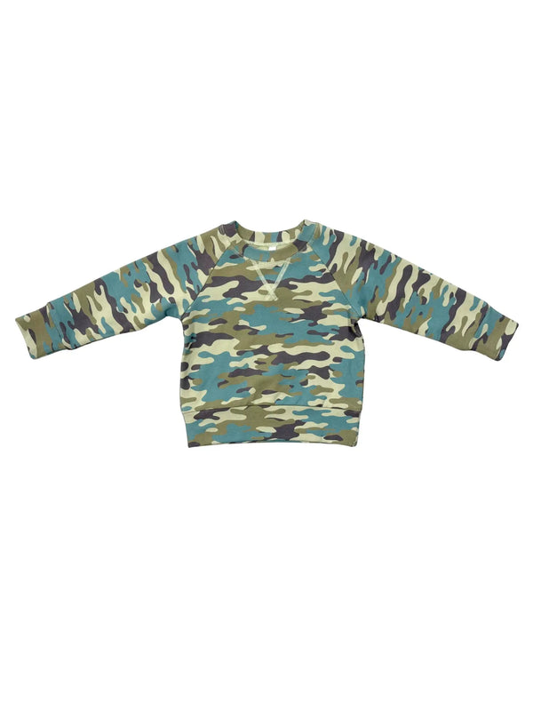 BOYS RAGLAN SWEATSHIRT - Camo