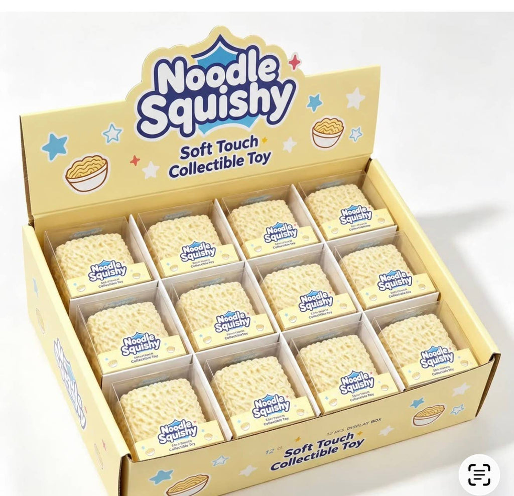 Crunchy Noodle Squishy – Soft-Touch Ramen Block Sensory Toy