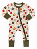 2-Way Zip Romper, Vintage Football Playbook