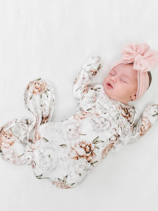 Floral Dreams | Ruffle Knot Gown