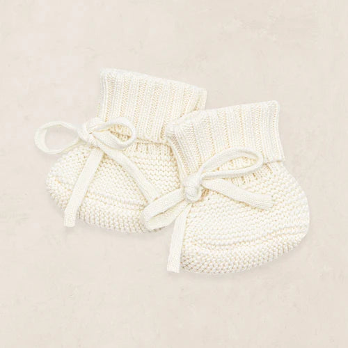 Knit Booties - Ivory
