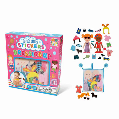Bath Stickers Dressing Up - in Mesh Bag with Suction Cups