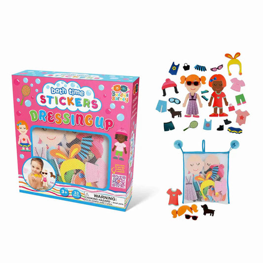 Bath Stickers Dressing Up - in Mesh Bag with Suction Cups