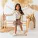 Mocha Floral Denim Jacket - Kids Boutique Clothing