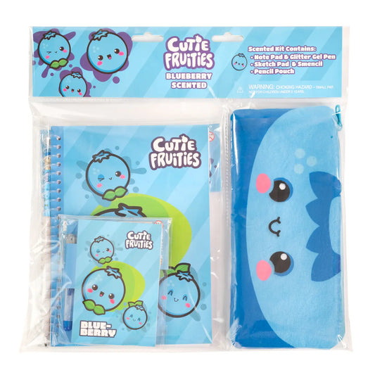 Cutie Fruities Stationery Bundle- Blueberry