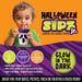 Halloween 8oz Silicone Kids Cup with Lid & Straw - 6/Display