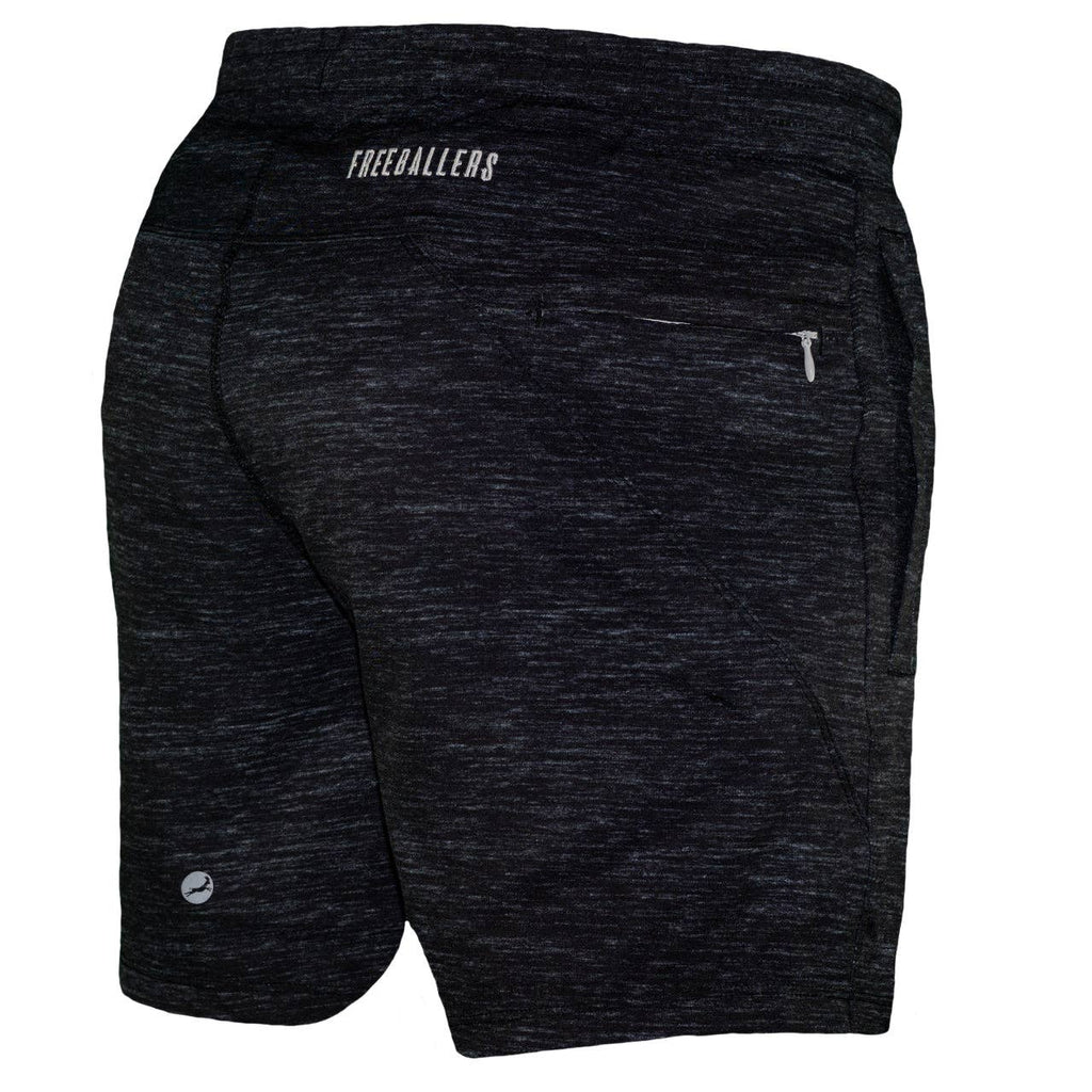 Kids Black Heather Freeballers - Sport Shorts