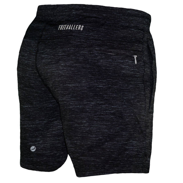 Kids Black Heather Freeballers - Sport Shorts