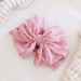 Large Ruffle Knit Bow | Sweet & Simple