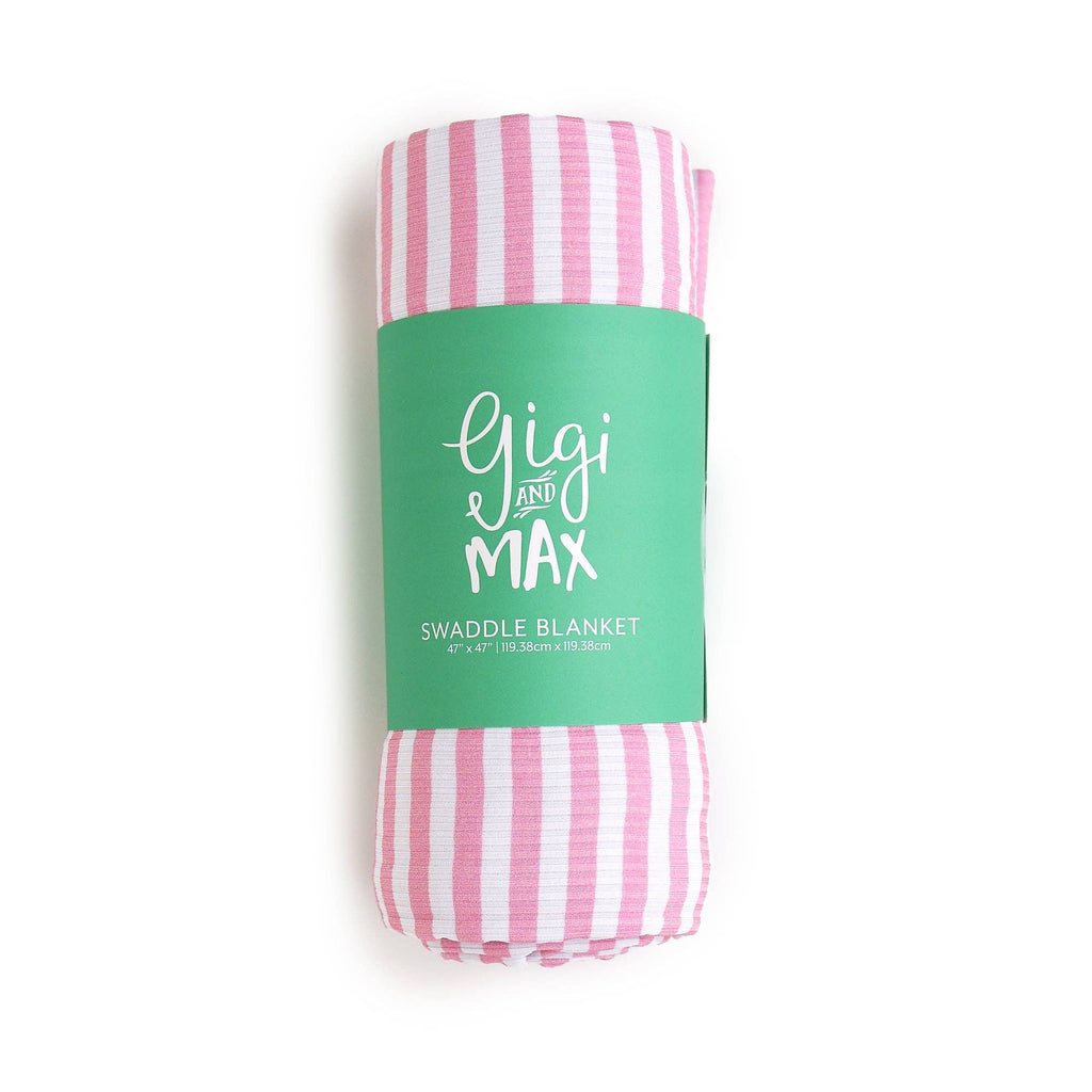 Lana Pink Ribbed SWADDLE Bamboo