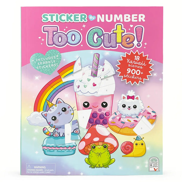 Too Cute! Sticker By Number Activity Book