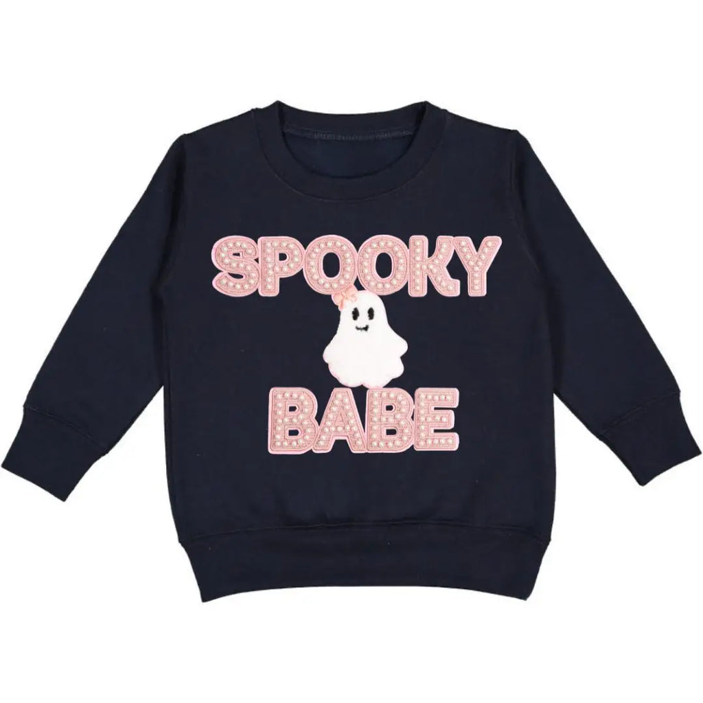 Spooky Babe Patch Halloween Sweatshirt