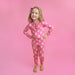 Draven Pink Ghost RUFFLE TWO PIECE Bamboo Halloween Lounge Set: 8