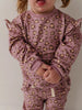 GIRLS RUFFLE SWEATSHIRT - Cheeta