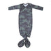 Newborn Knotted Gown - Hunter